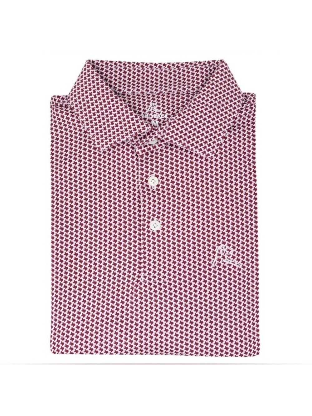 Rhoback The Don't Mess Men's Short Sleeve Performance Polo Golf Shirt Maroon